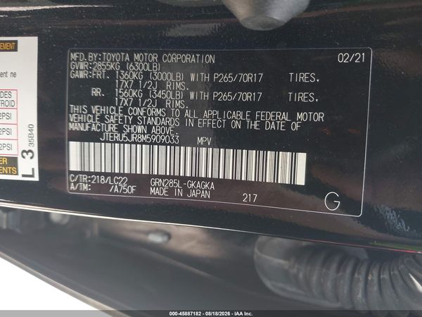 2021 TOYOTA 4RUNNER TRD OFF ROAD PREMIUM