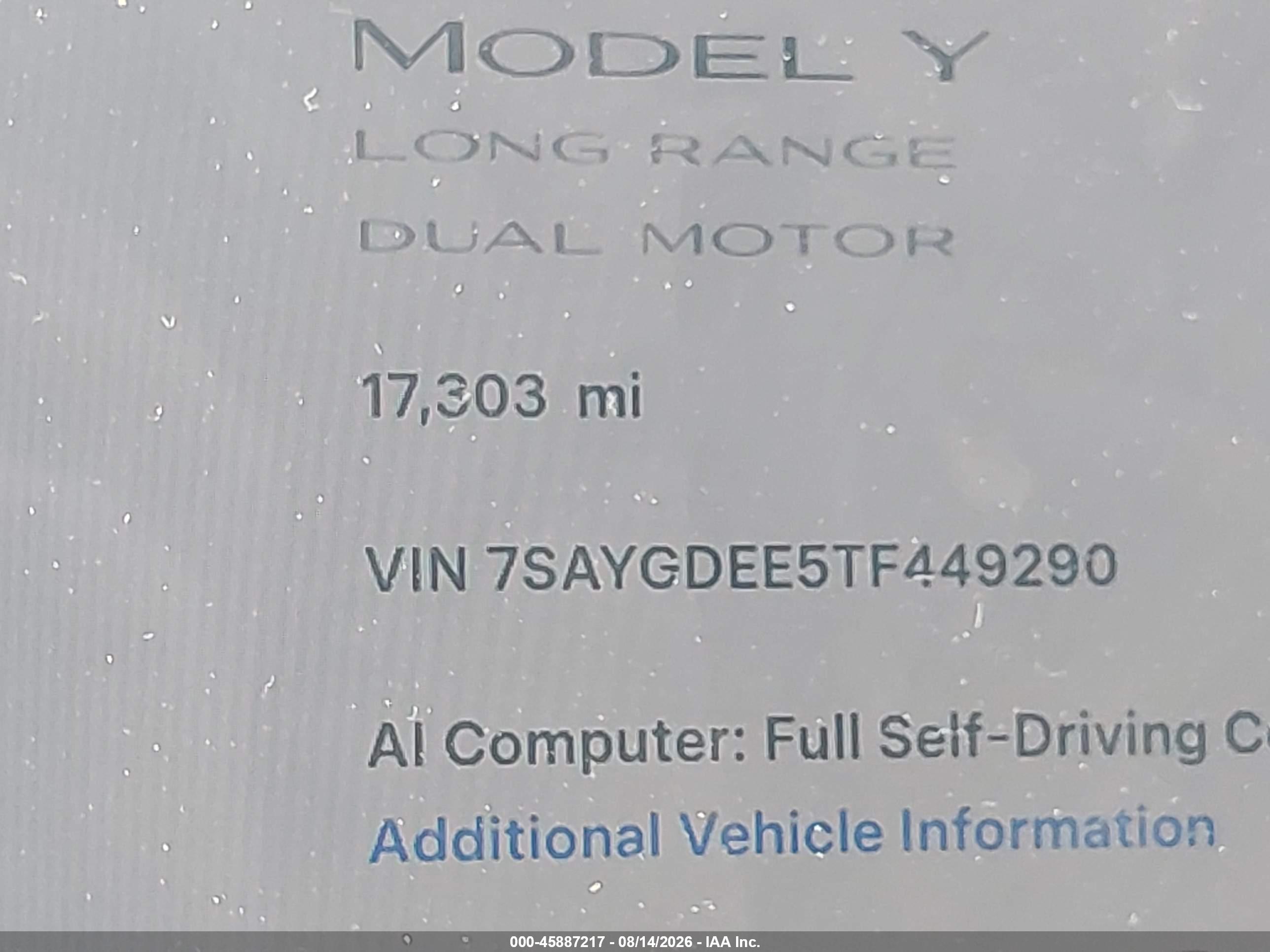 2026 TESLA MODEL Y