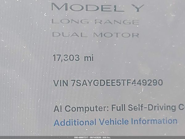 2026 TESLA MODEL Y