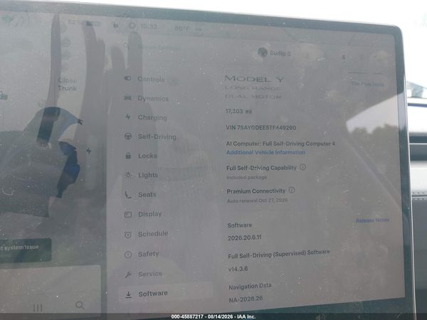 2026 TESLA MODEL Y