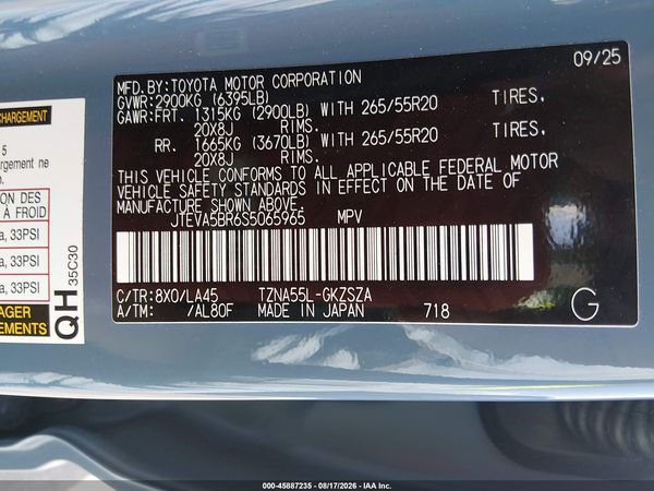 2025 TOYOTA 4RUNNER LIMITED
