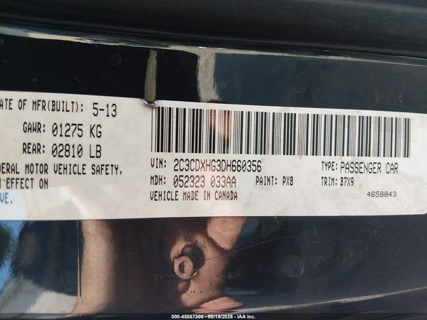 2013 DODGE CHARGER SXT — I9