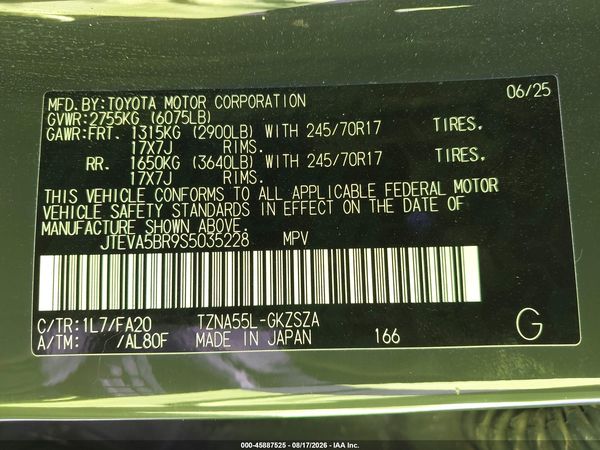 2025 TOYOTA 4RUNNER SR5