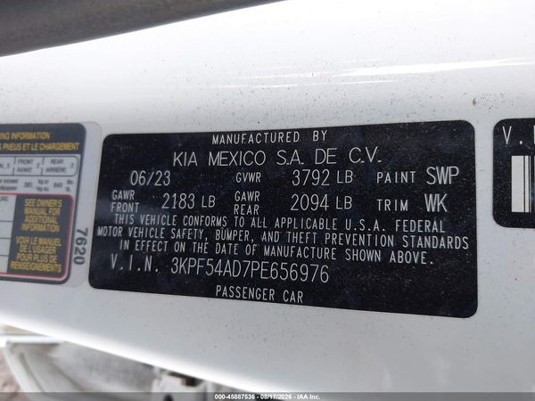 2023 KIA FORTE GT LINE