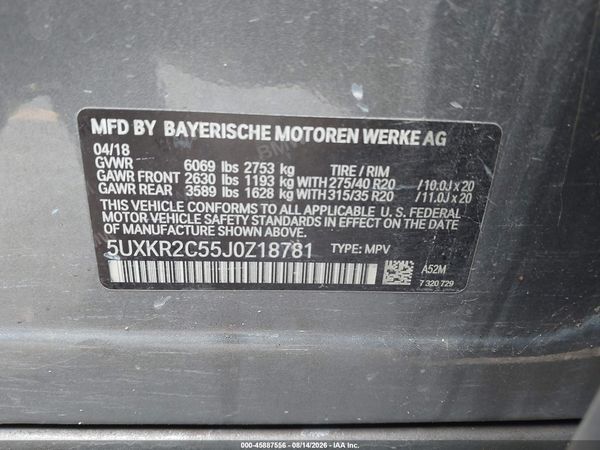 2018 BMW X5 SDRIVE35I