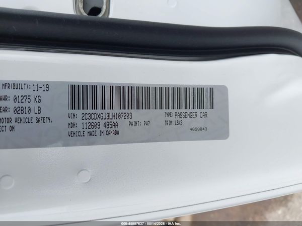 2020 DODGE CHARGER SCAT PACK RWD