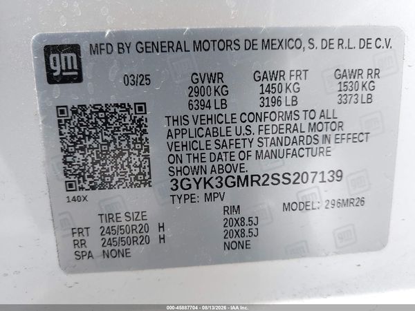 2025 CADILLAC OPTIQ SPORT 2 AWD