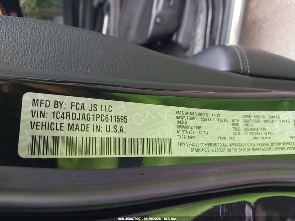 2023 DODGE DURANGO SXT PLUS AWD — I9