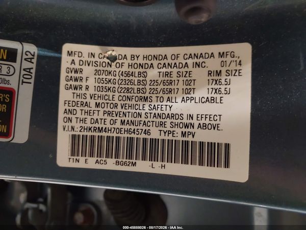 2014 HONDA CR-V EX-L