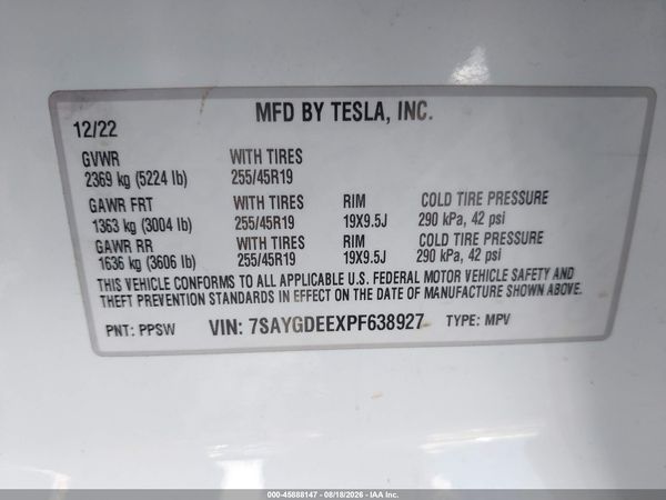 2023 TESLA MODEL Y