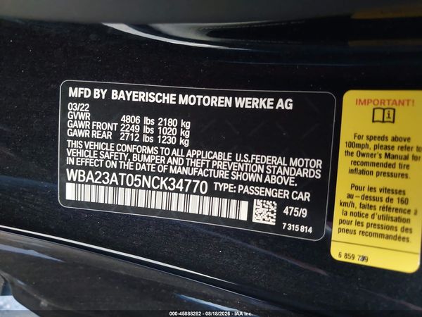 2022 BMW 430I