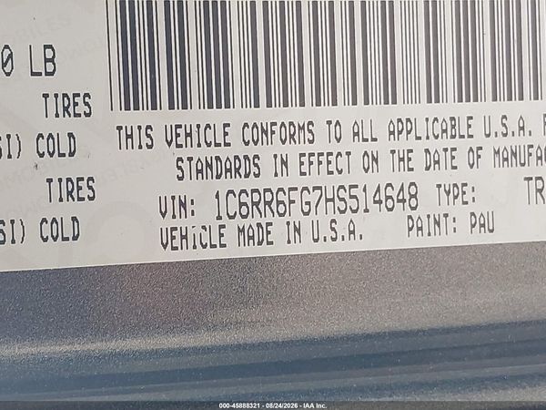 2017 RAM 1500 LONGHORN  4X2 5'7 BOX