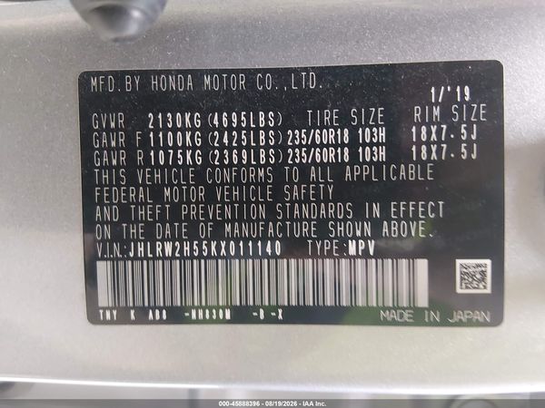 2019 HONDA CR-V EX