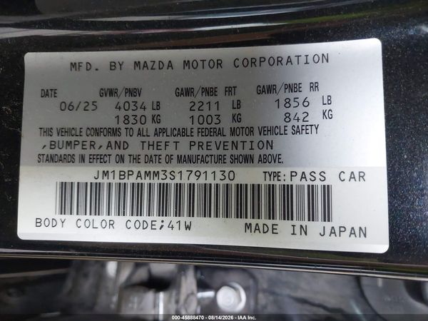 2025 MAZDA MAZDA3 2.5 S PREFERRED