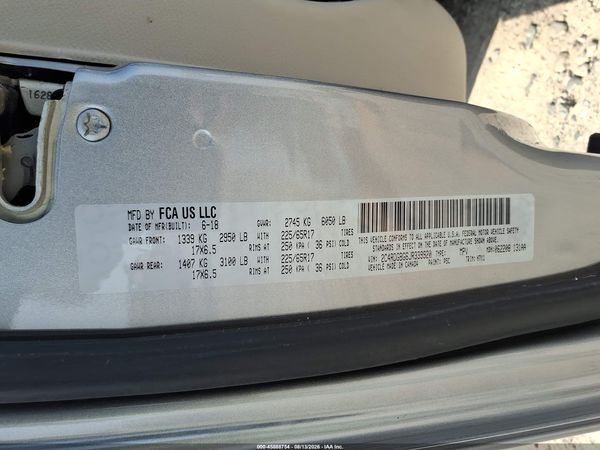 2018 DODGE GRAND CARAVAN SE — I9