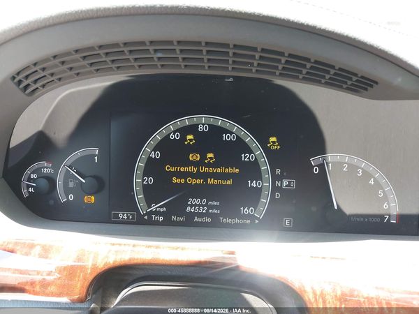 2012 MERCEDES-BENZ S 550 S550