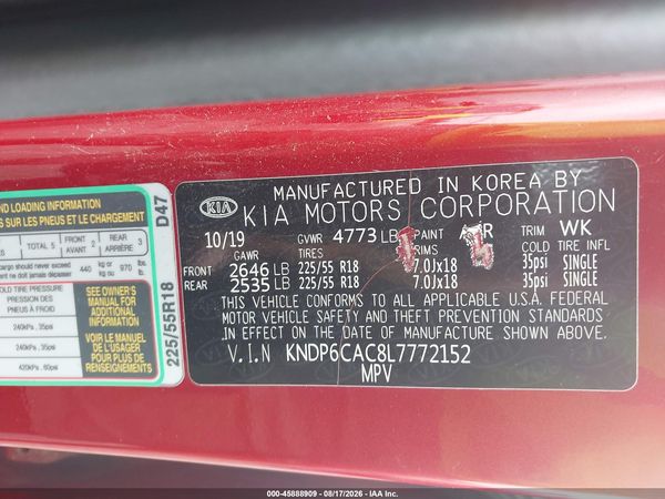 2020 KIA SPORTAGE S