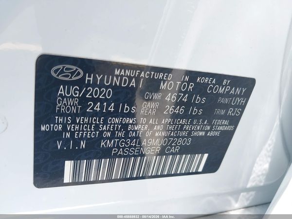 2021 GENESIS G70 2.0T RWD