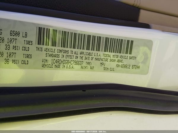 2017 DODGE DURANGO GT RWD