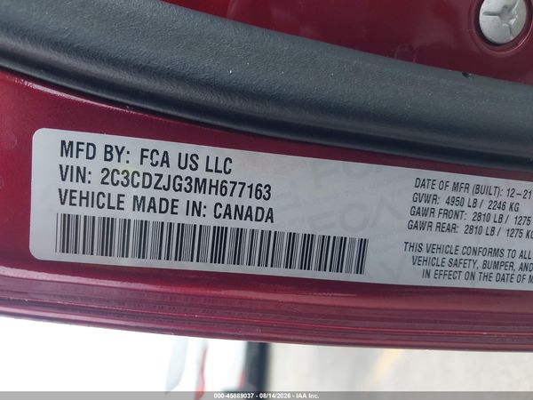 2021 DODGE CHALLENGER GT