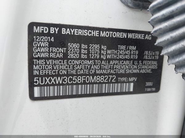 2015 BMW X4 XDRIVE28I
