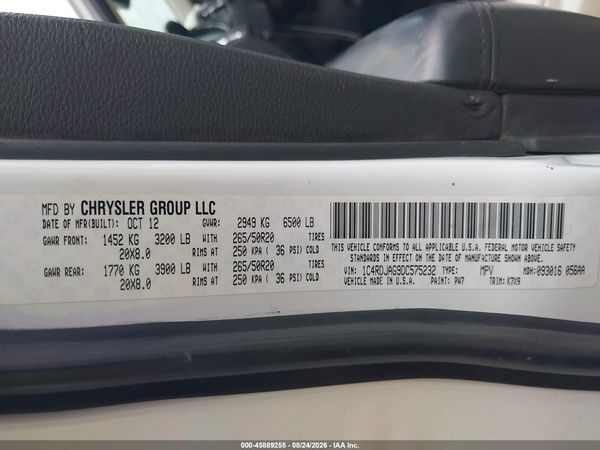 2013 DODGE DURANGO SXT