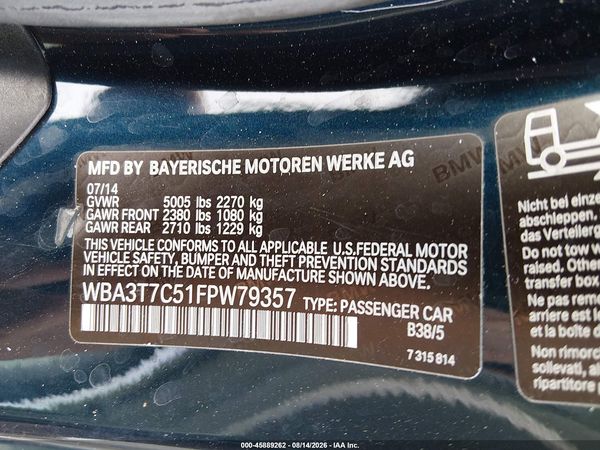 2015 BMW 435I XDRIVE
