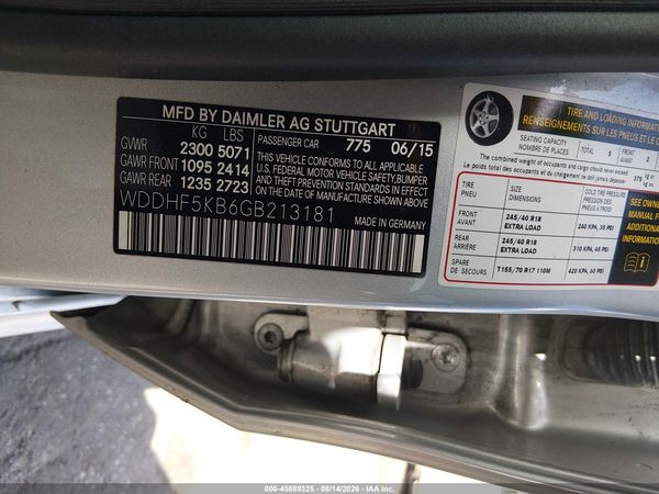 2016 MERCEDES-BENZ E 350 E350