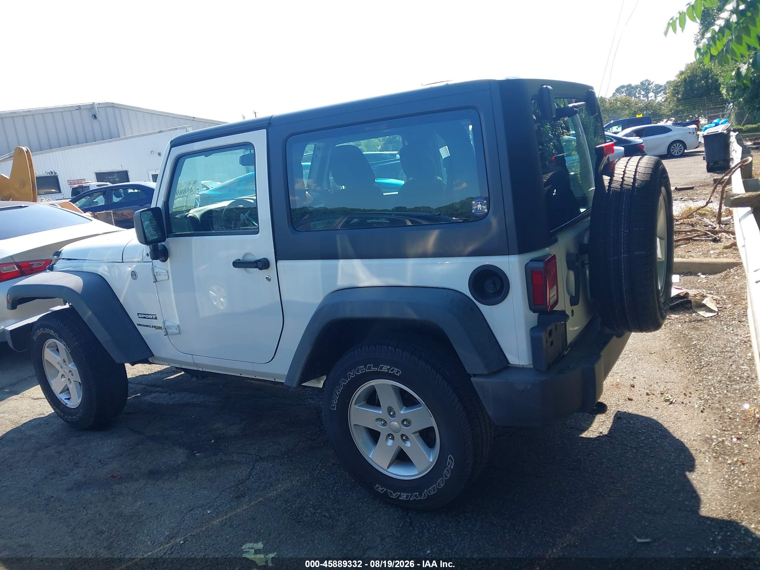 2018 JEEP WRANGLER JK SPORT S 4X4