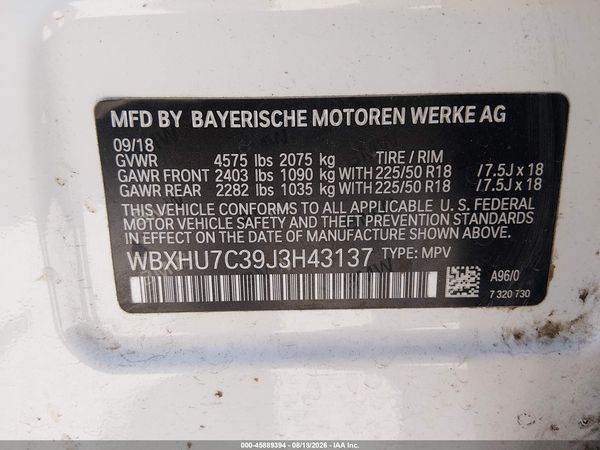 2018 BMW X1 SDRIVE28I