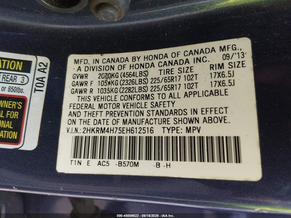 2014 HONDA CR-V EX-L