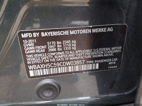2012 BMW 528I XDRIVE