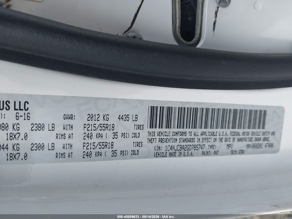 2016 JEEP COMPASS SPORT SE