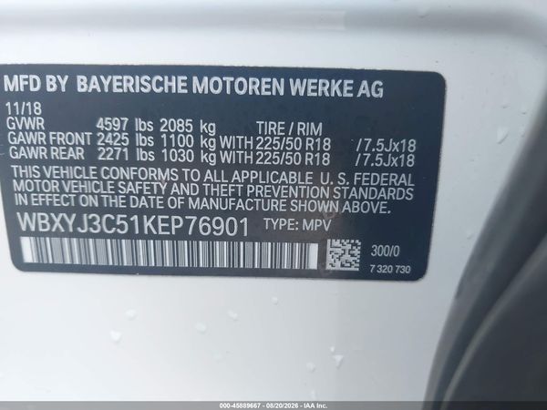 2019 BMW X2 SDRIVE28I