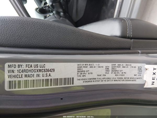 2021 DODGE DURANGO GT PLUS RWD