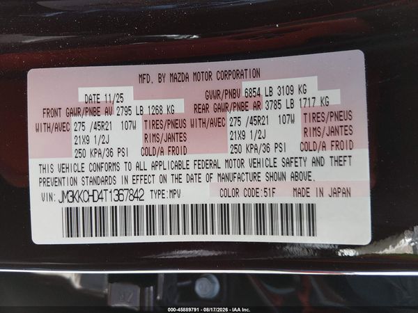 2026 MAZDA CX-90 3.3 TURBO PREMIUM SPORT