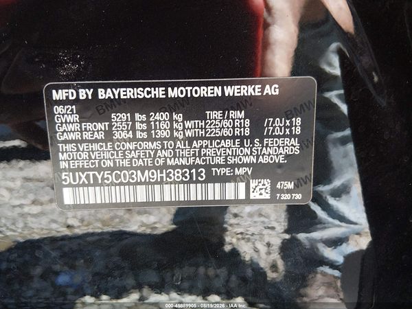 2021 BMW X3 XDRIVE30I