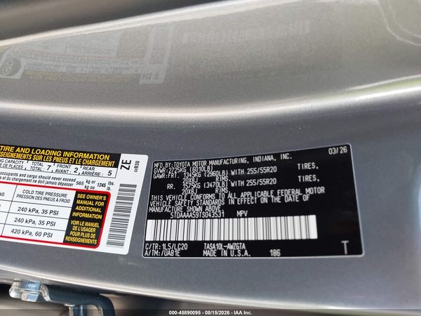 2026 TOYOTA GRAND HIGHLANDER LIMITED