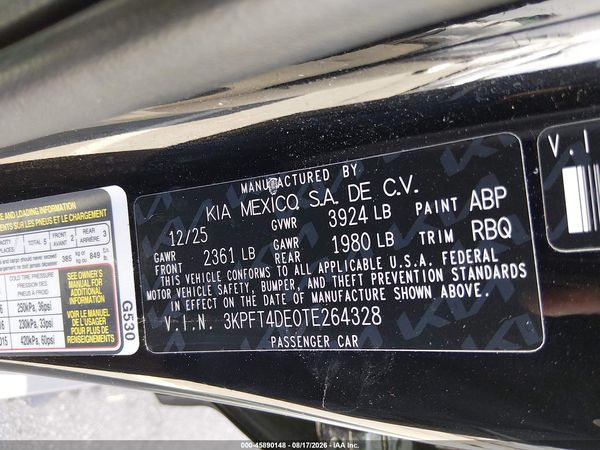 2026 KIA K4 LX