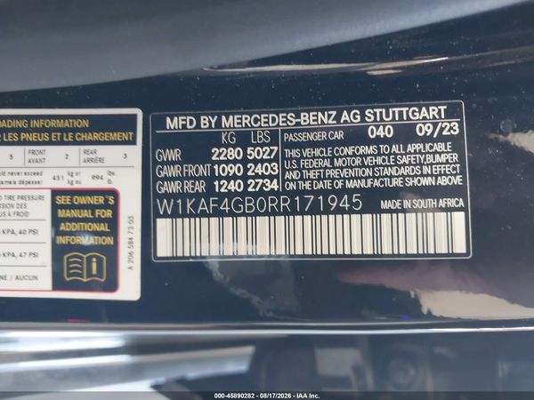 2024 MERCEDES-BENZ C 300 C300