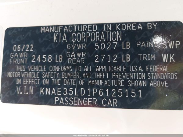 2023 KIA STINGER GT-LINE