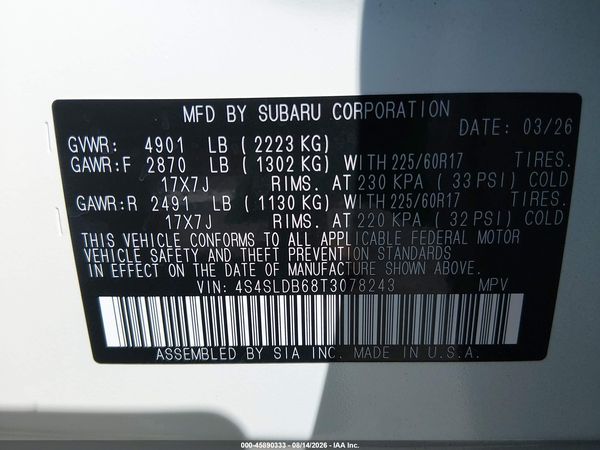 2026 SUBARU FORESTER PREMIUM — I9