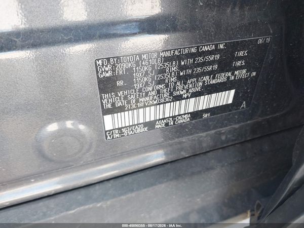 2019 TOYOTA RAV4 XLE PREMIUM