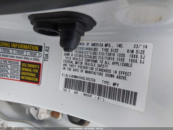 2014 HONDA CR-V LX