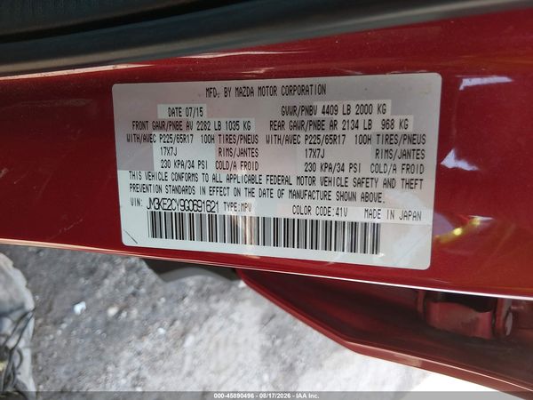 2016 MAZDA CX-5 TOURING