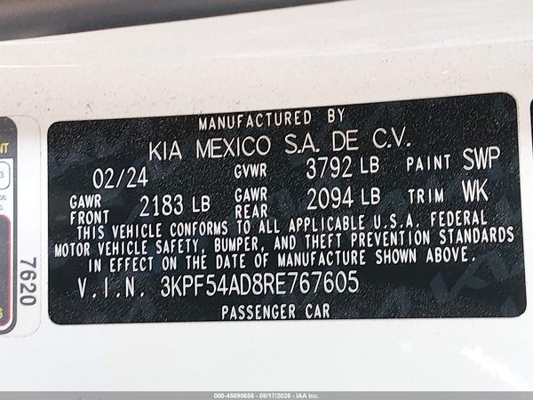 2024 KIA FORTE GT-LINE