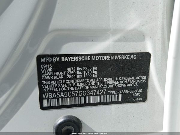 2016 BMW 528I — I9