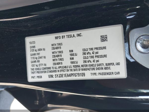 2023 TESLA MODEL 3 REAR-WHEEL DRIVE