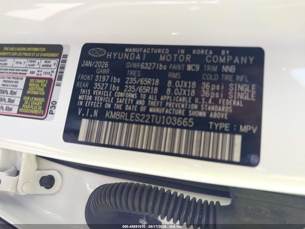 2026 HYUNDAI PALISADE SEL 7P