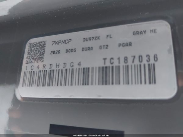 2026 DODGE DURANGO GT RWD